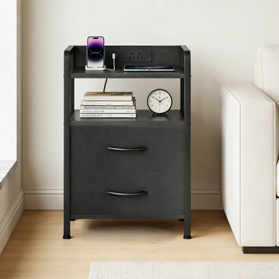 Table de bout avec prises de courant et ports USB