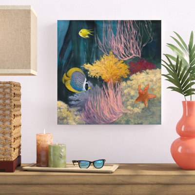 «Coastal Reef II» par Julia Purinton, reproduction d'art sur toile tendue