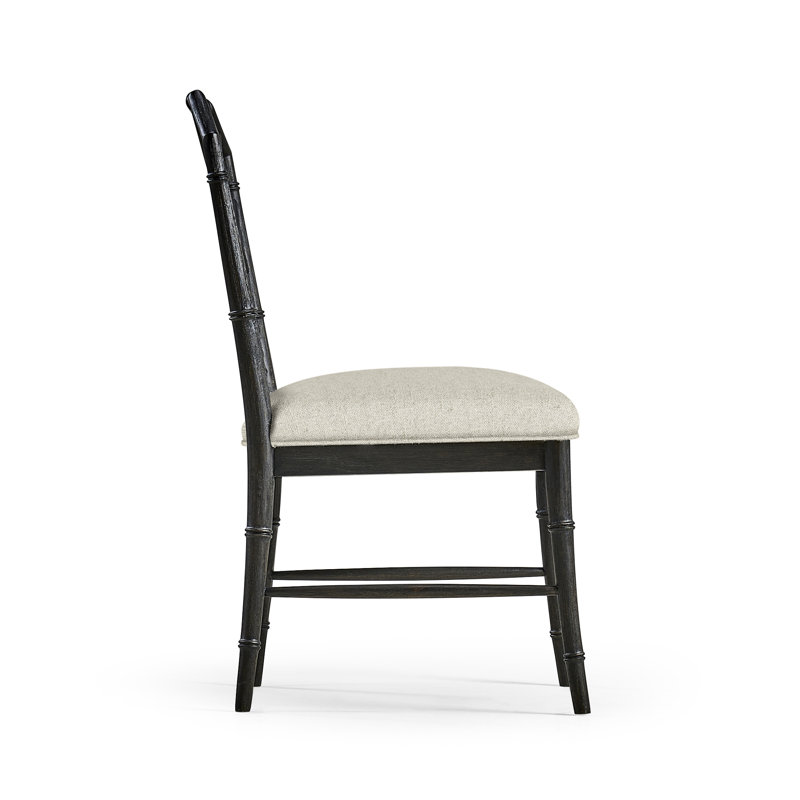 Saros Upholstered Dining Chair, Ebonized Black