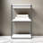 Cox Modular Closet System, 3 Wide White Board Shelves And Black Metal Frame