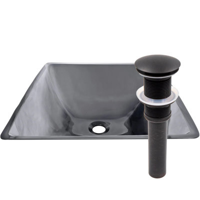 Ensemble d'évier en verre Novatto QUADRATO