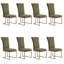 Ensemble de 10 chaises de salle à manger rembourrées en velours couleur avoine-1723194521-1723194526