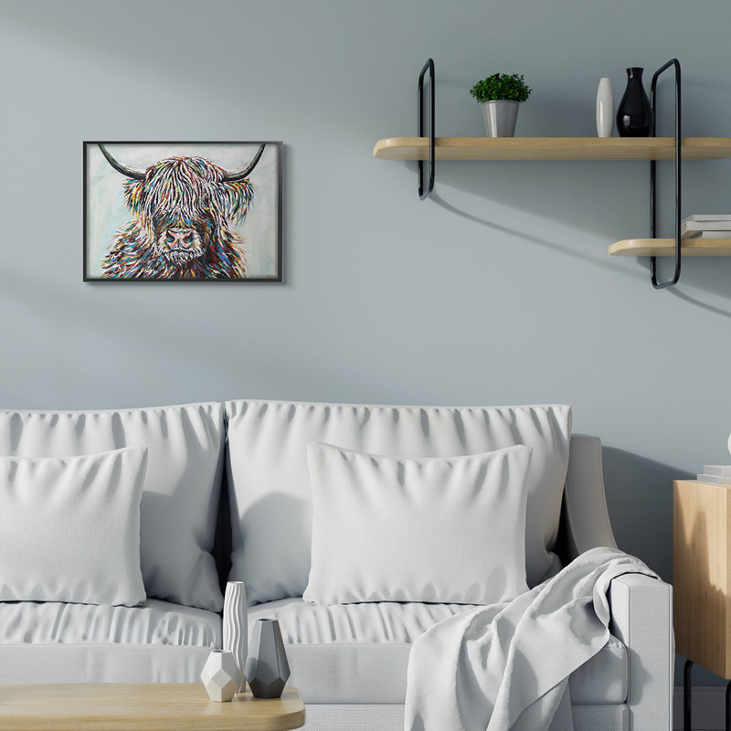 «Country Cétail» par Carolee Vitaletti, impression sur toile, H 16 po x l 20 po, Giclée encadrée noir minuit