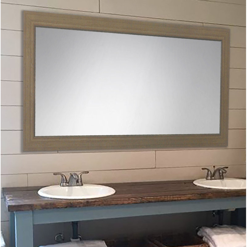 Verras Wood Flat Mirror, 35.5" H x 69" W