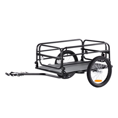 Heavy-Duty Bike Cargo Trailer with 160 lbs Capacity - Foldable Bicycle Wagon Cart & Universal Hitch for Outdoor Adventures