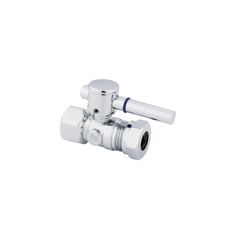 South Beach Straight Stop Valve, Polished Chrome