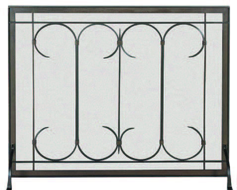 1 Panel Steel Fireplace Screen