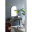Miroir d'appoint arqué en métal doré 24 po x 36 po - Transformez votre salon avec cadre 24 x 36