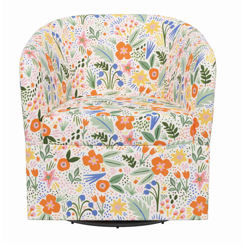 Pembroke Swivel Chair, Rpc Merida Multi Linen