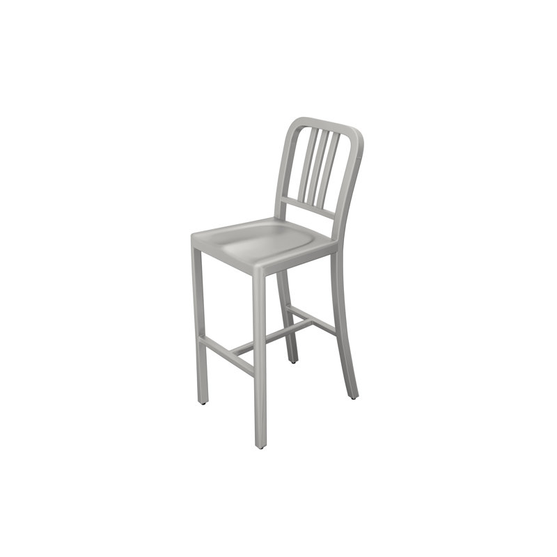 Navy Counter Stool with Metal Frame