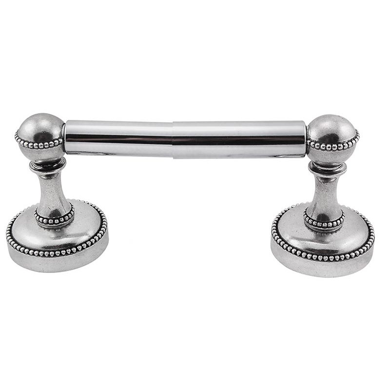 San Michele Wall Mounted Spring Toilet Paper Holder, Vintage Pewter
