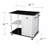 Rolling Kitchen Island With Shelf W/ Storage