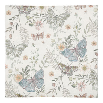Alkhoury Cotton Floral Square Napkin