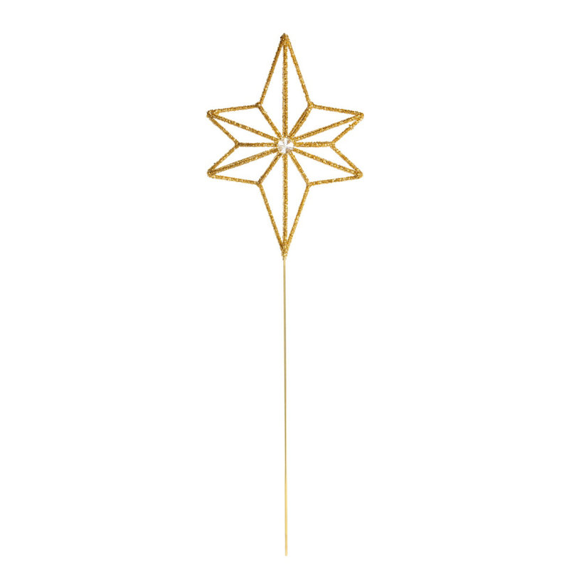 34'' Metal Plants & Flowers Tree Topper