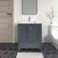 Ensemble de meuble-lavabo autoportant 30 po Anvay en vert forêt avec comptoir en quartz de Carrare-1342386987-1467094318