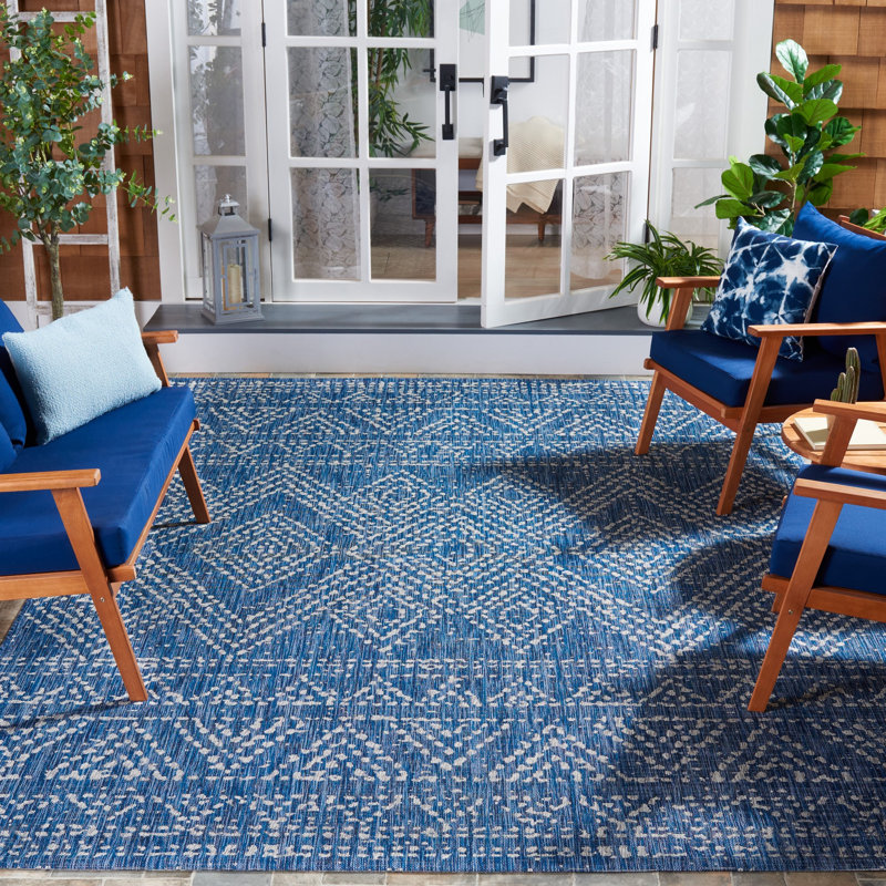 Haritz Performance Geometric Indoor/Outdoor Area Rug, Rectangle 8' x 11'