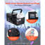 Machine à neige suspendue à la main avec lumières 1500W et commande à distance DMX512