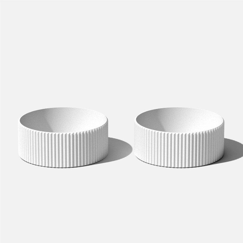Veradek Mod Series Bowl 5" Bowl - 2 Pack, White