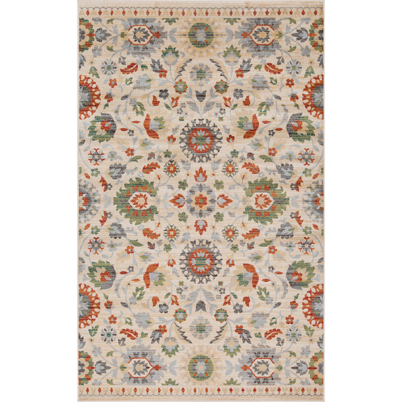 Tapis d'intérieur 100% polypropylène beige Dederang, Rectangulaire 8 pi x 10 pi