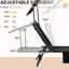 Chaises de patio pliantes noires avec parasol et inclinable - Structure en acier, poche latérale pour auvent de rangement pour auvent extérieur, piscine, plage, cour