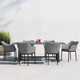 Inaya 79'' Rectangular 6 - Person Outdoor Dining Set with Cushions