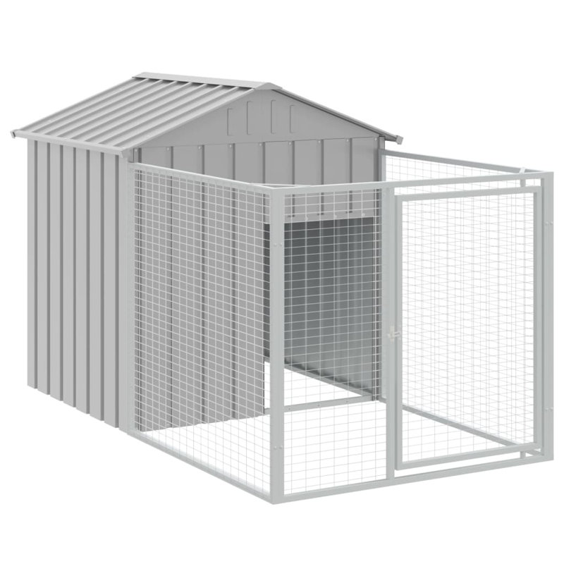 Niche pour chien Dustina, H 48,4 po x l 46,1 po x P 400,4 po, Gris clair
