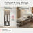 Traute Steel Upholstered Folding Bed with Mattress Included Twin 10.63" Foldaway Guest Bed-109972910