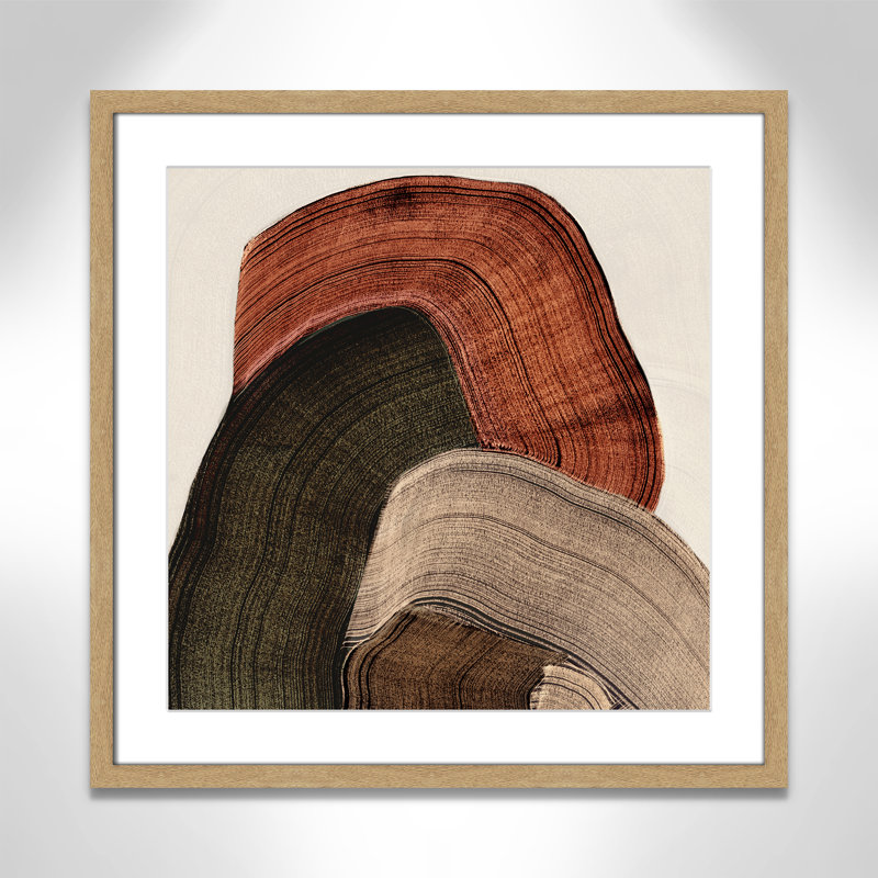 «Folded Earth I» par Casa Fine Arts, Imprimé mat, Naturel, L 23,5 po x H 23,5 po