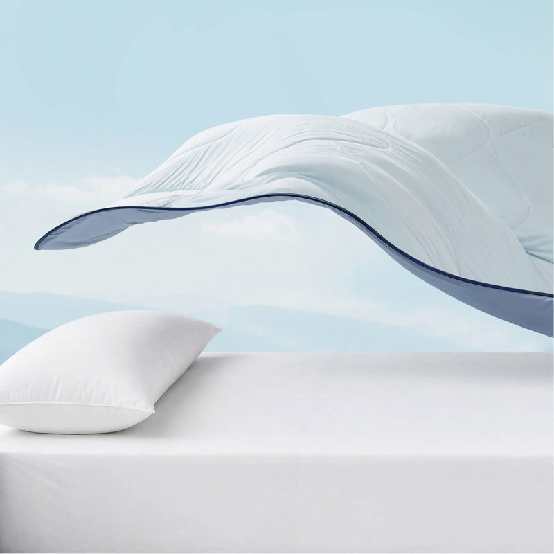 1 édredon en duvet synthétique, Édredon double, Light Blue