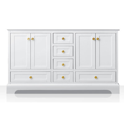 Audrey 59'' W Double Bathroom Vanity Base