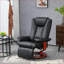 Fauteuil inclinable et pivotant manuel HOMcom