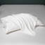 Ensemble de draps en coton égyptien 100 % blanc pur, poches profondes, avec taies d'oreiller, format Queen-134840184