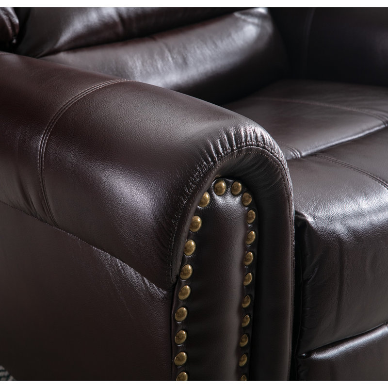 Fauteuil inclinable manuel surdimensionné 40,9 po Chemika, Chocolat