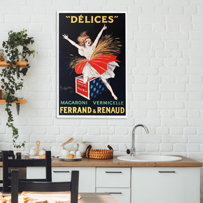 Publicité rétro danseuse, estampe numérique, design par Leonetto Cappiello