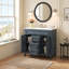 Meuble-lavabo de salle de bain 36 po avec lavabo supérieur, armoire de rangement moderne avec 2 portes à fermeture douce et meuble-lavabo simple-673147345-673147346