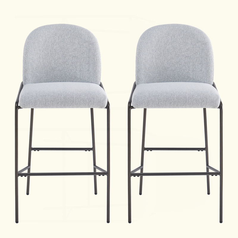 Tabouret de bar Galen, Gris