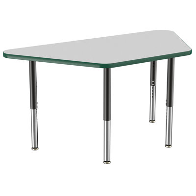 Trapezoid T-Mold Adjustable Height Activity Table