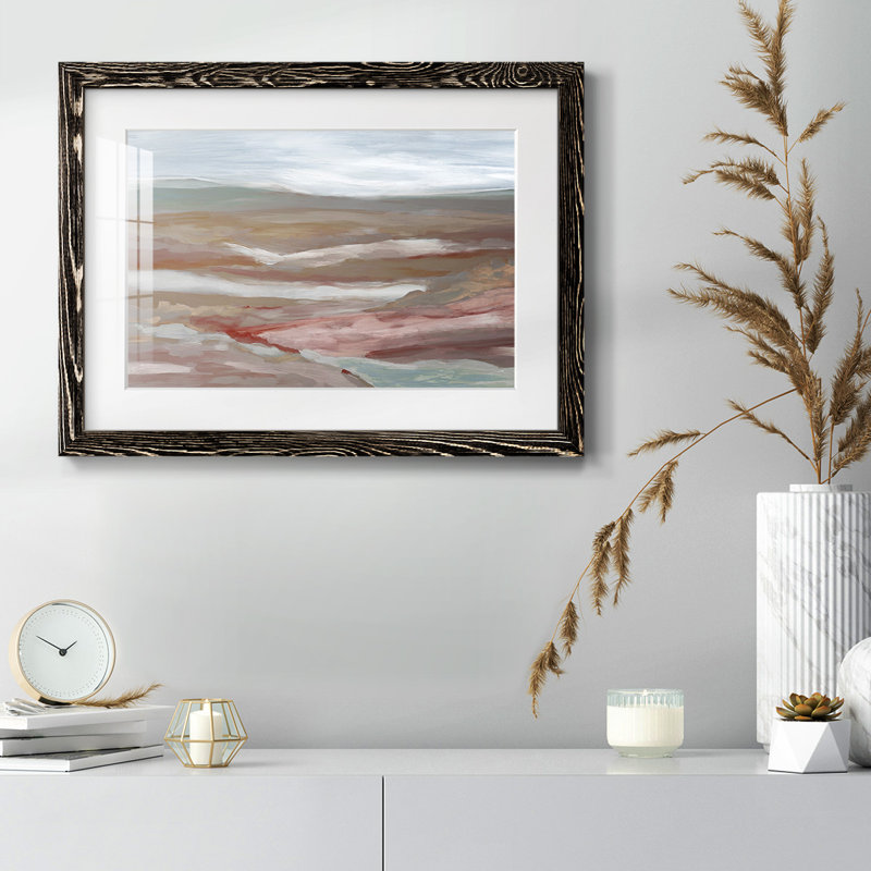 Valley Of Fall Framed On Paper Print, H 18 po x l 26 po x P 1,5 po, Noir