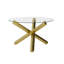 LPD Home Round Glass Top Dining Table-110438370