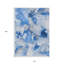 Tapis d'extérieur lavable abstrait bleu marine 10 pi x 14 pi