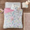 Ensemble de couette 3 pièces pour lit simple Cynthia à imprimé papillon rose