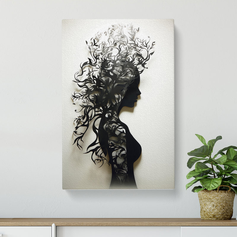 Woman Contemporary - No Frame Print, 60cm H x 40cm W x 3cm D
