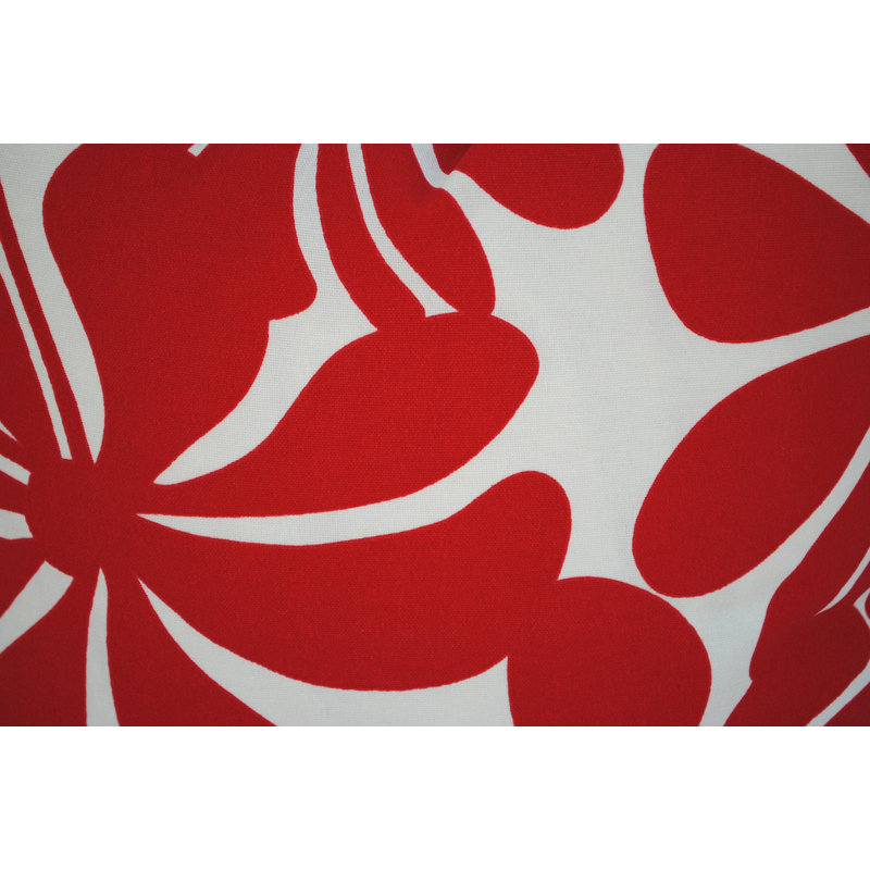 Housse de coussin intérieur / extérieur en polyester Lakeesha, Rouge, H 19,5 po x l 19,5 po