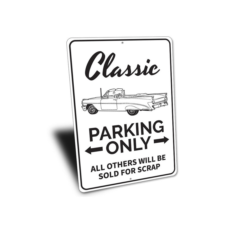 Enseigne en aluminium Classic, H 18 po x l 12 po x P 0,06 po