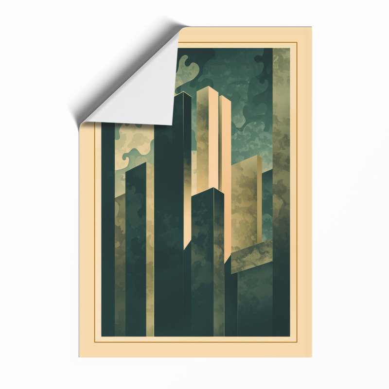 Figure At The Edge Art Deco - Print, Unframed, A2 - 59.4 x 42.0 cm