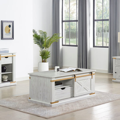 Console de salon / tiroir de style rustique 1 pièce Accents