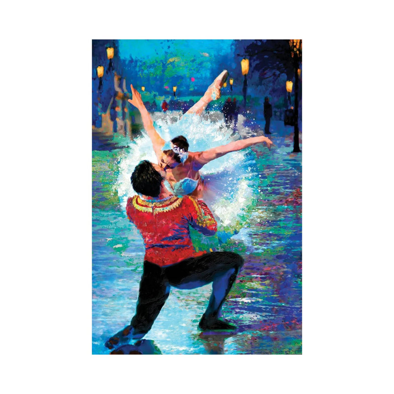 The Kiss by Lisa Robinson - Wrapped Canvas Painting, 20.32 cm H x 30.48 cm W