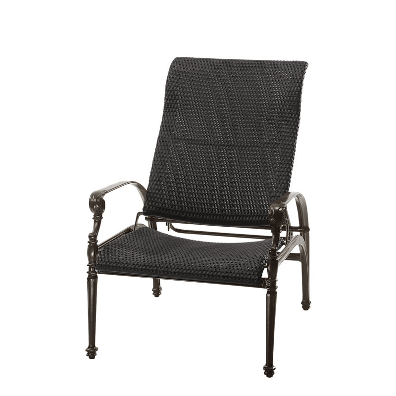 Grand Terrace Woven Reclining Chair, Mahogany, Vintage