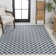 Aimee Traditional Cottage Checkerboard Navy/Cream Indoor/Outdoor Rug