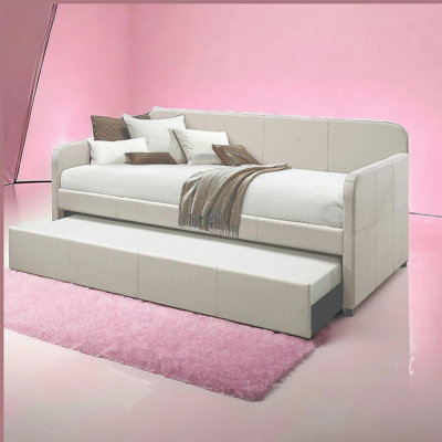 Fog Twin Upholstered Daybed with Trundle